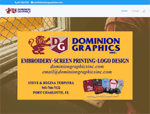 Tablet Screenshot of dominiongraphicsinc.com